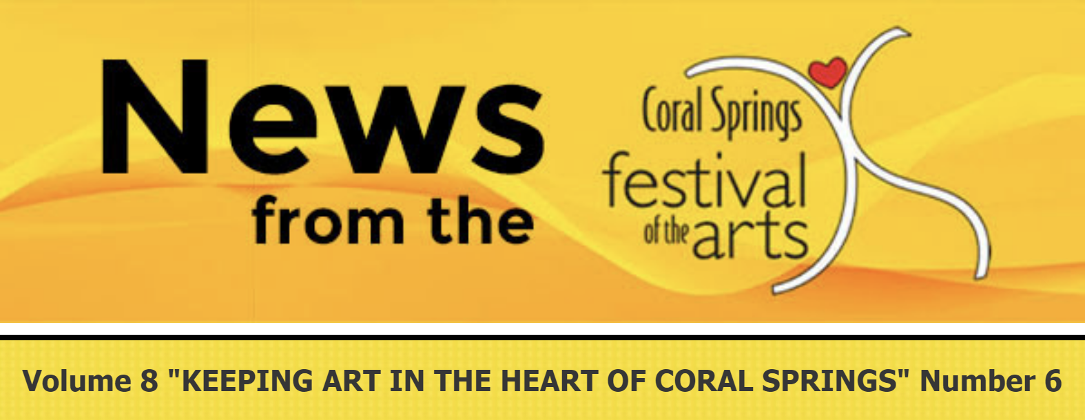 Thank You to All Who Helped Make the 18th Annual Coral Springs Festival of the Arts a Success